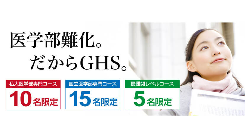 医学部難化。だからGHS。